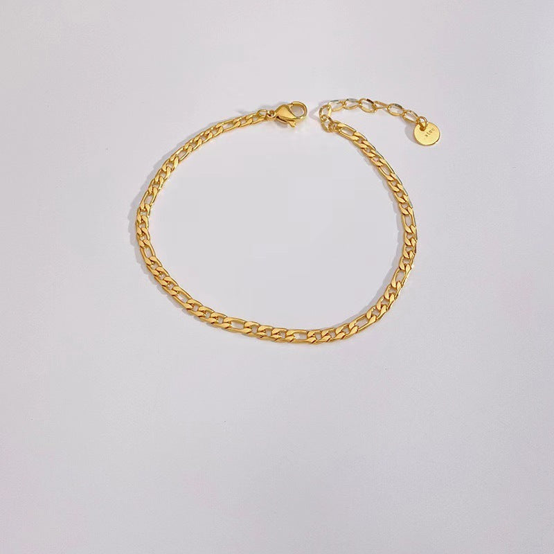 Bracelet en acier titanium – Design géométrique moderne