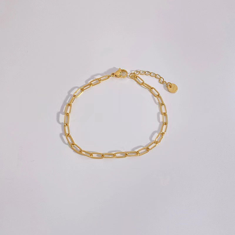 Bracelet en acier titanium – Design géométrique moderne