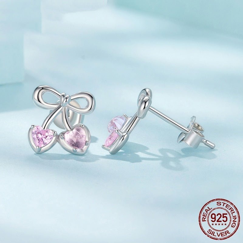 Boucles d'oreilles Cerise en Argent 925 – Charme Romantique - 𝓑𝓲𝓳𝓸𝓾𝔁𝓒𝓪𝓮𝓵𝔂𝓼 - Boucle d'oreilles - 𝓑𝓲𝓳𝓸𝓾𝔁𝓒𝓪𝓮𝓵𝔂𝓼 -