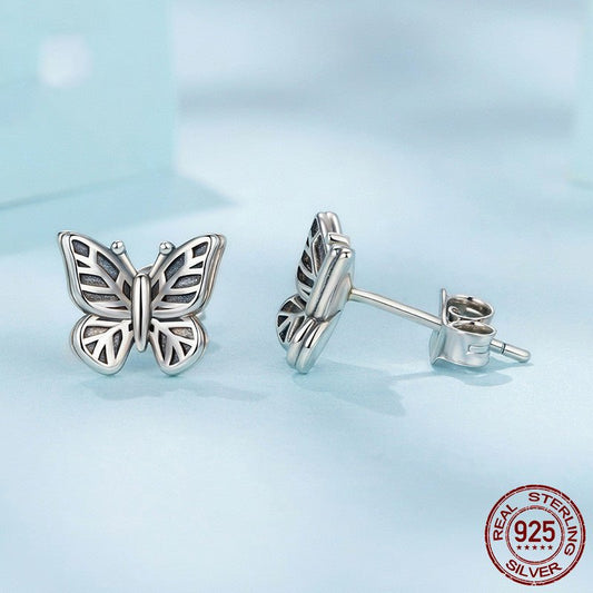 Boucles d'oreilles Papillon Rétro en Argent 925 – Charme Antique - 𝓑𝓲𝓳𝓸𝓾𝔁𝓒𝓪𝓮𝓵𝔂𝓼 - Boucle d'oreilles - 𝓑𝓲𝓳𝓸𝓾𝔁𝓒𝓪𝓮𝓵𝔂𝓼 -