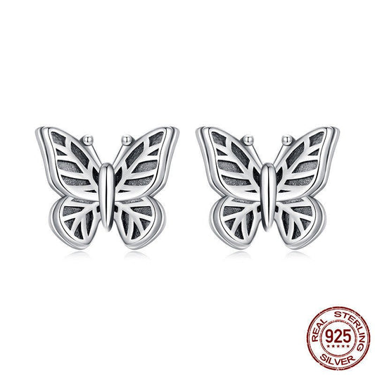 Boucles d'oreilles Papillon Rétro en Argent 925 – Charme Antique - 𝓑𝓲𝓳𝓸𝓾𝔁𝓒𝓪𝓮𝓵𝔂𝓼 - Boucle d'oreilles - 𝓑𝓲𝓳𝓸𝓾𝔁𝓒𝓪𝓮𝓵𝔂𝓼 -
