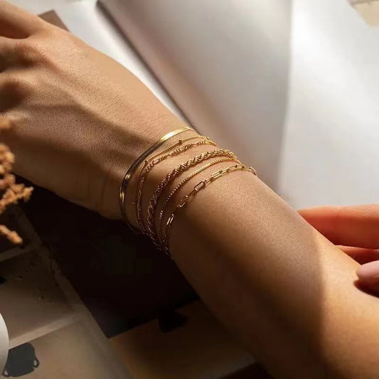 Bracelet en acier titanium – Design géométrique moderne