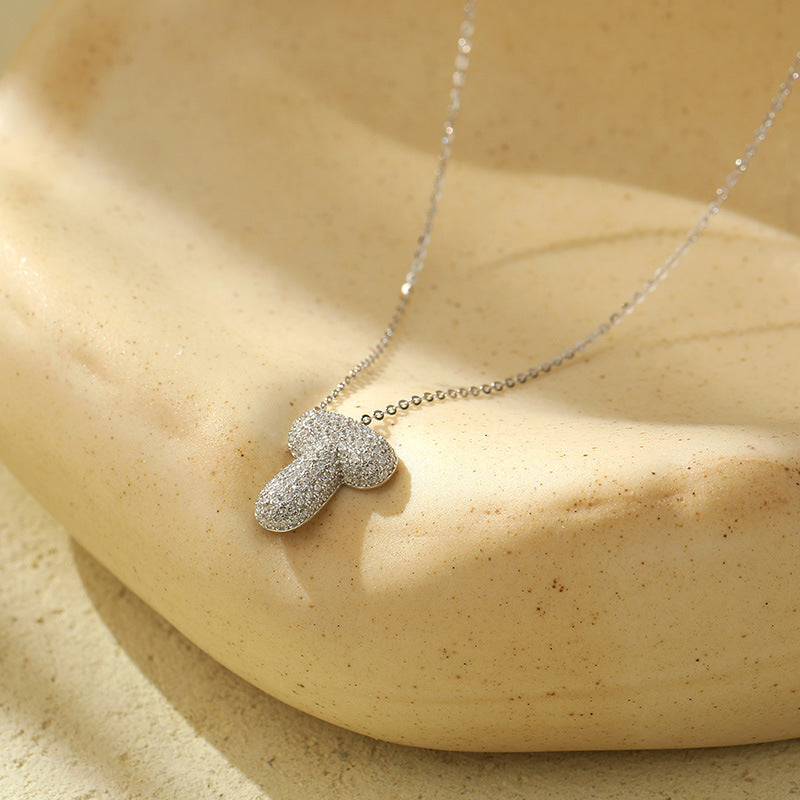 Collier Lettres Bubble en Acier Inoxydable – Élégance et Modernité