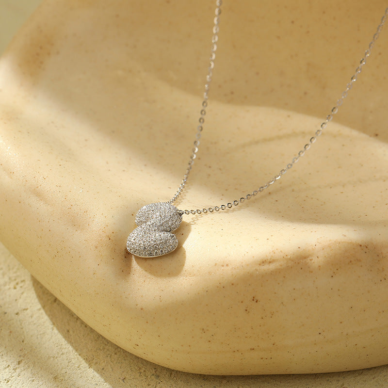 Collier Lettres Bubble en Acier Inoxydable – Élégance et Modernité