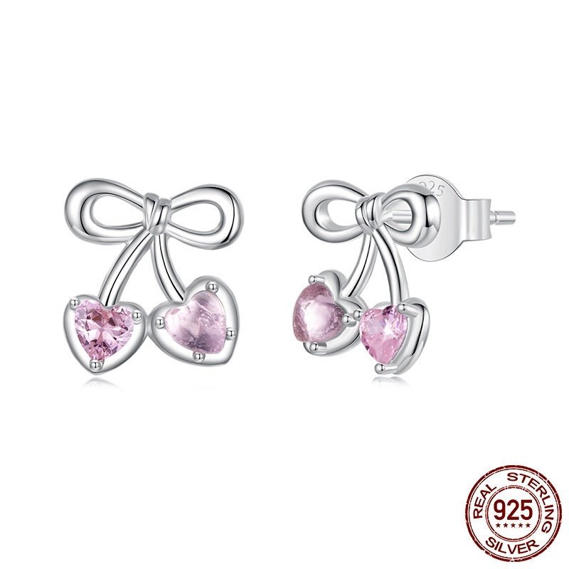 Boucles d'oreilles Cerise en Argent 925 – Charme Romantique - 𝓑𝓲𝓳𝓸𝓾𝔁𝓒𝓪𝓮𝓵𝔂𝓼 - Boucle d'oreilles - 𝓑𝓲𝓳𝓸𝓾𝔁𝓒𝓪𝓮𝓵𝔂𝓼 - 