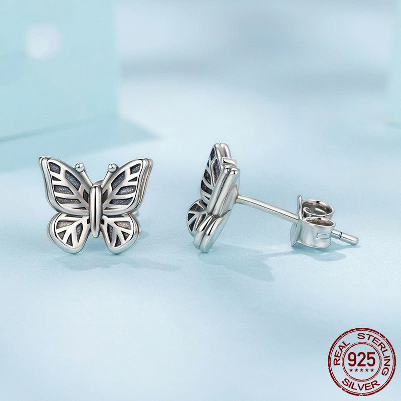 Boucles d'oreilles Papillon Rétro en Argent 925 – Charme Antique - 𝓑𝓲𝓳𝓸𝓾𝔁𝓒𝓪𝓮𝓵𝔂𝓼 - Boucle d'oreilles - 𝓑𝓲𝓳𝓸𝓾𝔁𝓒𝓪𝓮𝓵𝔂𝓼 - 