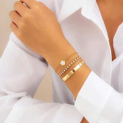 Bracelet Chaîne Luxueux avec Strass Étincelants – Élégance Moderne - 𝓑𝓲𝓳𝓸𝓾𝔁𝓒𝓪𝓮𝓵𝔂𝓼 - bracelet - 𝓑𝓲𝓳𝓸𝓾𝔁𝓒𝓪𝓮𝓵𝔂𝓼 -