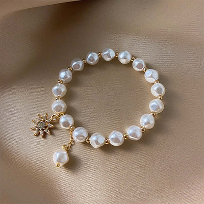 Bracelet Double Couches Cœur et Perles – Charme Rétro et Raffiné - 𝓑𝓲𝓳𝓸𝓾𝔁𝓒𝓪𝓮𝓵𝔂𝓼 - Collier - 𝓑𝓲𝓳𝓸𝓾𝔁𝓒𝓪𝓮𝓵𝔂𝓼 - 