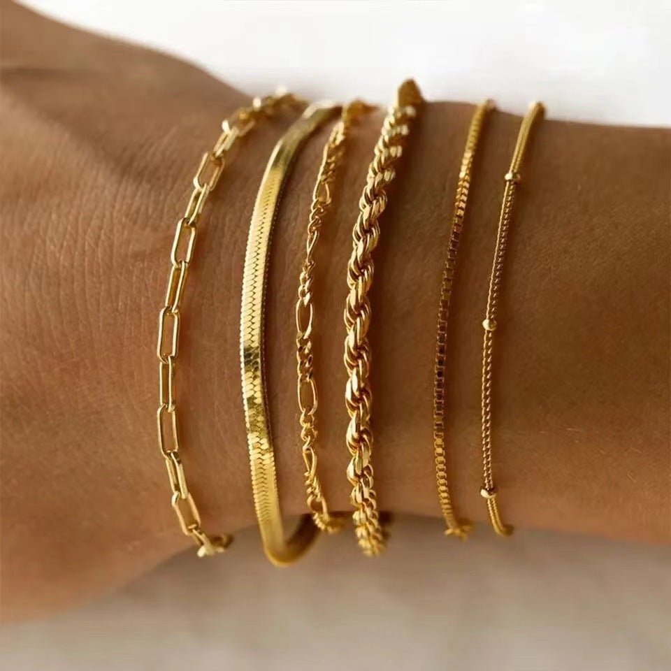 Bracelet en acier titanium – Design géométrique moderne - 𝓑𝓲𝓳𝓸𝓾𝔁𝓒𝓪𝓮𝓵𝔂𝓼 - bracelet - 𝓑𝓲𝓳𝓸𝓾𝔁𝓒𝓪𝓮𝓵𝔂𝓼 - 