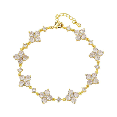 Bracelet Fleur en Zircon Étincelant – Élégance et Raffinement - 𝓑𝓲𝓳𝓸𝓾𝔁𝓒𝓪𝓮𝓵𝔂𝓼 - Collier - 𝓑𝓲𝓳𝓸𝓾𝔁𝓒𝓪𝓮𝓵𝔂𝓼 - 