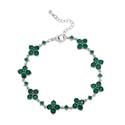 Bracelet Fleur en Zircon Étincelant – Élégance et Raffinement - 𝓑𝓲𝓳𝓸𝓾𝔁𝓒𝓪𝓮𝓵𝔂𝓼 - Collier - 𝓑𝓲𝓳𝓸𝓾𝔁𝓒𝓪𝓮𝓵𝔂𝓼 - 