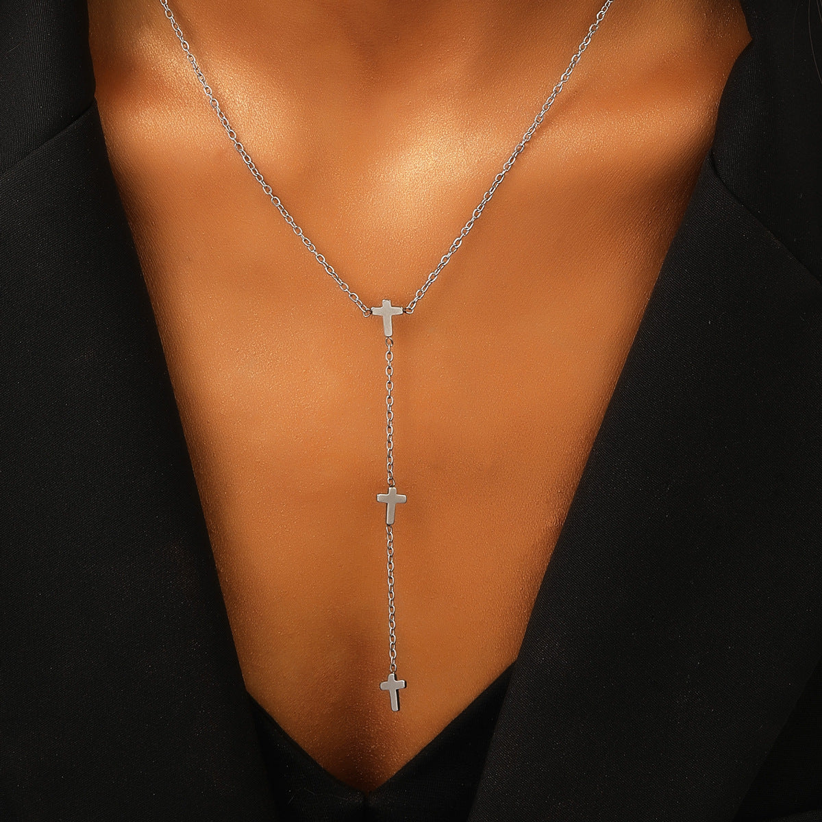 Collier Croix, Cœur ou Papillon en Acier Inoxydable – Élégance Intemporelle